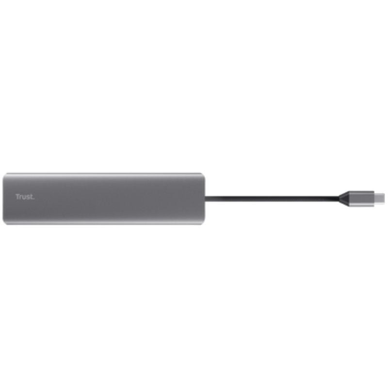 Docking USB Tipo-C Trust Dalyx/ 2xUSB/ 2xHDMI 4K/ 1xDisplayPort/ 1xUSB Tipo-C PD/ Gris