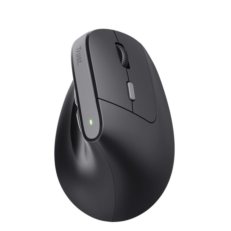 Ratón Vertical Inalámbrico Trust Bayo II/ Batería recargable/ Hasta 2400 DPI