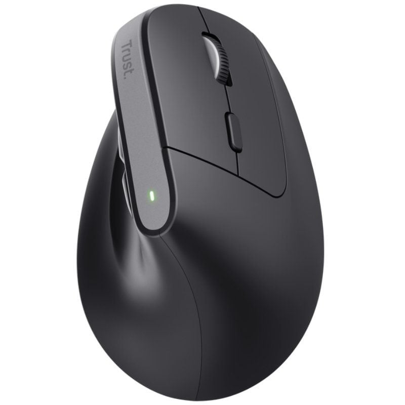 Ratón Vertical Inalámbrico Trust Bayo+/ Batería Recargable/ Hasta 2400 DPI