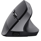 Ratón Vertical Inalámbrico Trust Bayo+/ Batería Recargable/ Hasta 2400 DPI