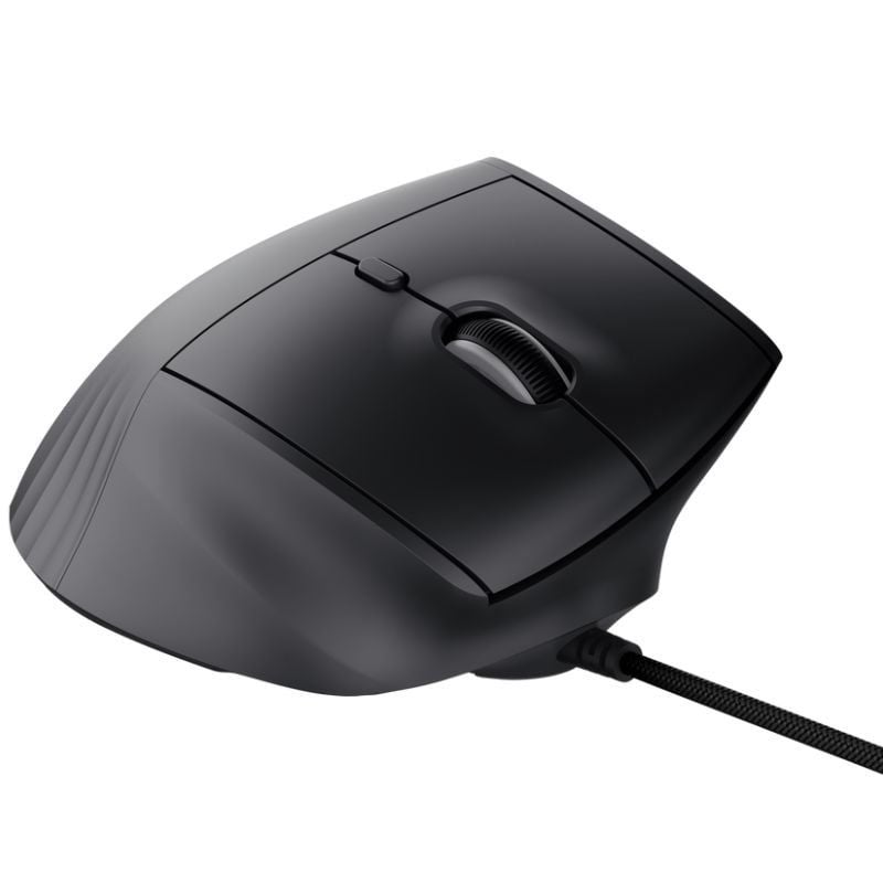 Ratón Vertical Gaming Inalámbrico Trust Gaming GXT 145 Rexxa 26024/ Hasta 12800 DPI