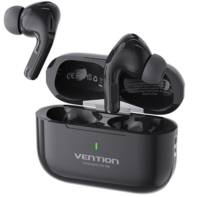 Auriculares Bluetooth Vention Echo Lite E11 con estuche de carga/ Autonomía 6h/ Negros Hover Image