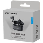 Auriculares Bluetooth Vention Echo Lite E11 con estuche de carga/ Autonomía 6h/ Negros