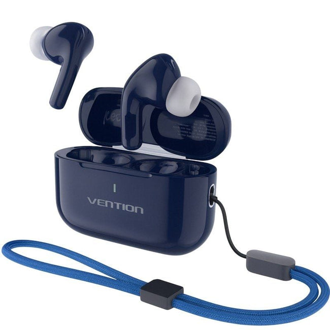 Auriculares Bluetooth Vention Echo Lite E11 Plus con estuche de carga/ Autonomía 6h/ Azules Hover Image
