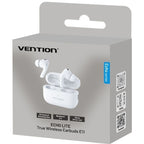 Auriculares Bluetooth Vention Echo Lite E11 con estuche de carga/ Autonomía 6h/ Blancos
