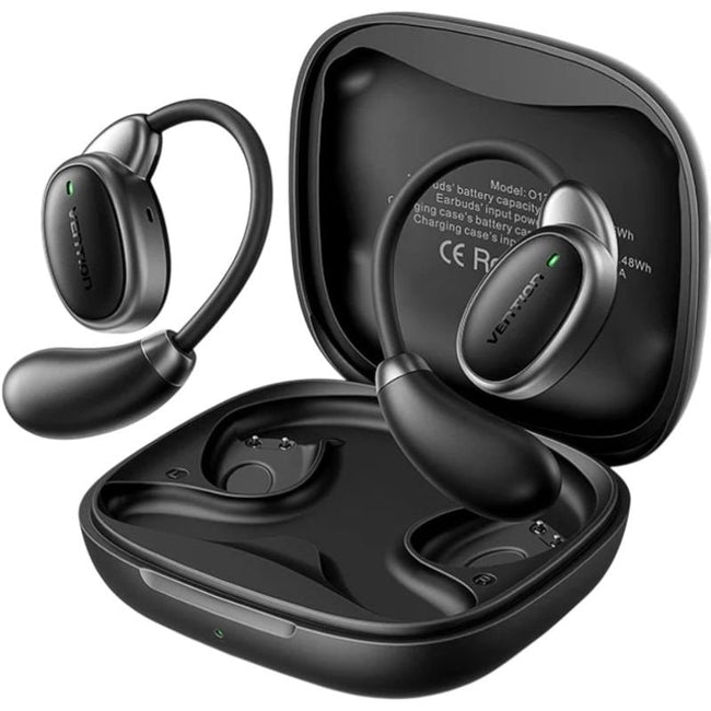 Auriculares Bluetooth Vention Open Ear 013 con estuche de carga/ Autonomía 8h/ Negros Hover Image