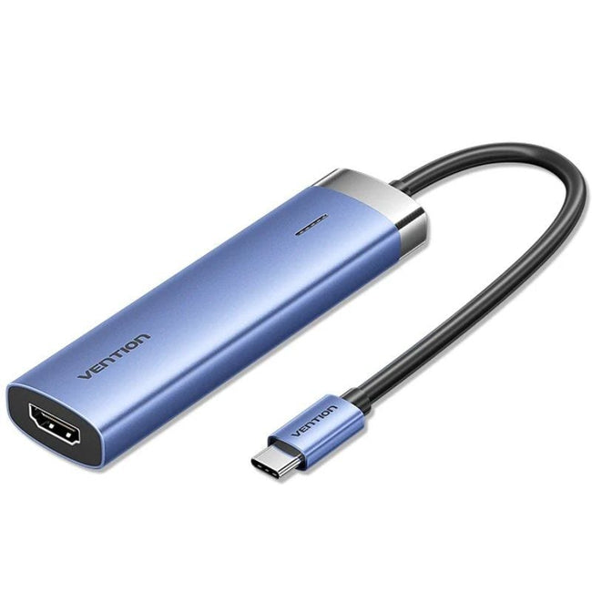 Docking USB Tipo-C Vention TGESB/ 3xUSB/ 1xHDMI 4K/ 1xUSB Tipo-C PD/ Azul Hover Image