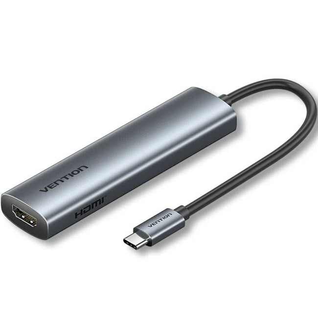 Docking USB Tipo-C Vention TGLHB/ 1xUSB Tipo-C/ 2xUSB/ 1xHDMI 4K/ 1xUSB Tipo-C PD/ Gris Hover Image
