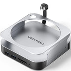 Docking para Mac Mini USB Tipo-C Vention THIHAG/ Ranura SSD M.2/ 4xUSB/ 1xUSB Tipo-C/ 1xDisplayPort 4K/ 1xLector Tarjetas/ 1xJack 3.5mm