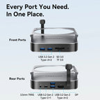 Docking para Mac Mini USB Tipo-C Vention THIHAG/ Ranura SSD M.2/ 4xUSB/ 1xUSB Tipo-C/ 1xDisplayPort 4K/ 1xLector Tarjetas/ 1xJack 3.5mm