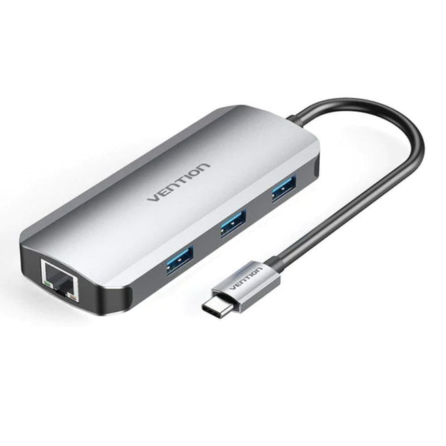 Docking USB Tipo-C Vention TOHHB/ 1xHDMI 4K/ 3xUSB/ 1xRJ45/ 1xUSB Tipo-C PD/ Gris Hover Image