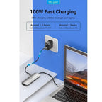 Docking USB Tipo-C Vention TOMHB/ 1xHDMI 4K/ 2xUSB/ 1xUSB Tipo-C/ 1xUSB Tipo-C PD/ 1xRJ45/ 1xLector Tarjetas SD y MicroSD/ Jack 3.5/ Gris