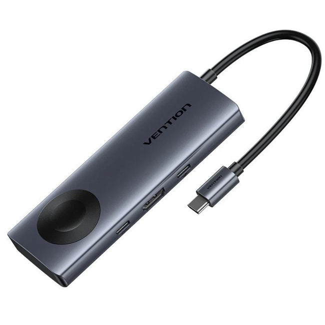 Docking USB Tipo-C con Carga Inalámbrica Vention TPMHB/ 1xHDMI 4K/ 2xUSB/ 1xUSB Tipo-C/ 1xUSB Tipo-C PD/ Gris Hover Image