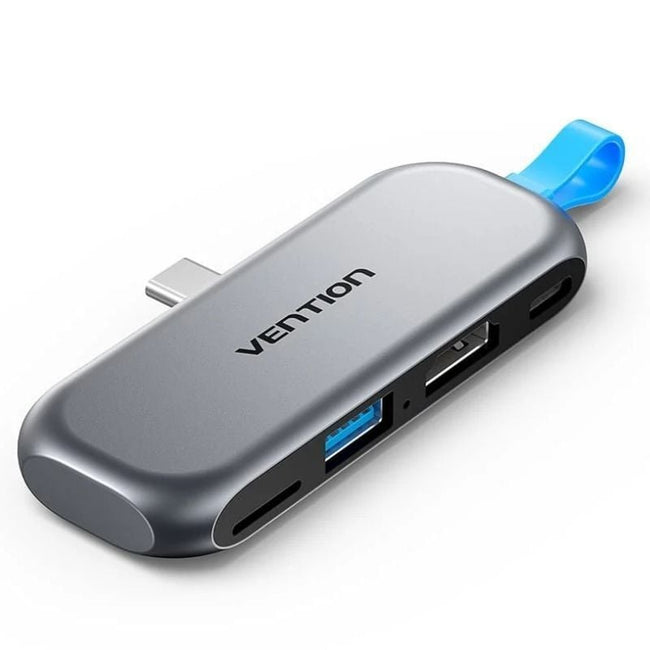 Docking Sin Cables USB Tipo-C Vention THYH0/ 1xUSB/ 1xHDMI/ 1xUSB Tipo-C PD/ 1xLector de Tarjetas/ Gris Hover Image