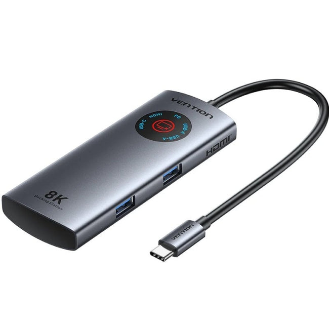 Docking USB Tipo-C Vention TQXHB/ 2xUSB/ 1xUSB Tipo-C/ 1xHDMI/ 1xUSB Tipo-C PD/ Gris Hover Image
