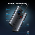 Docking USB Tipo-C Vention TQZHB/ RJ45/ 2xUSB/ 1xUSB Tipo-C/ 1xHDMI/ 1xUSB Tipo-C PD/ Gris