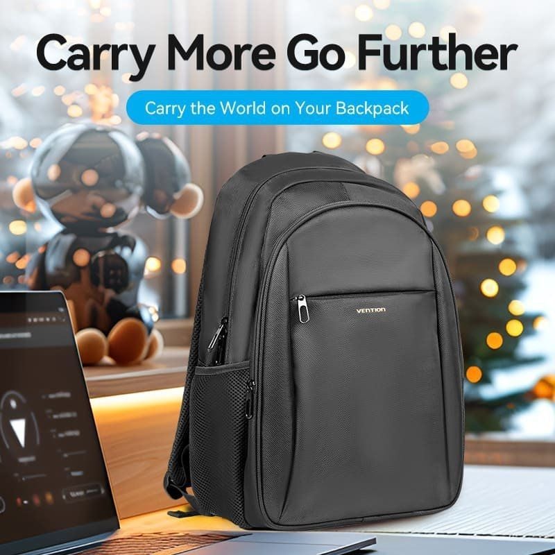Mochila Vention KRMB0 para Portátiles hasta 15.6"/ 20L/ Negra