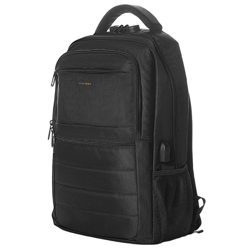 Mochila Vention KRKB0 para Portátiles hasta 17"/ 20L/ Impermeable/ Puerto USB/ Antirrobo/ Negra