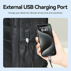 Mochila Vention KRKB0 para Portátiles hasta 17"/ 20L/ Impermeable/ Puerto USB/ Antirrobo/ Negra