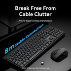 Teclado y Ratón Inalámbricos Vention Combo KTZB0-EN/ Inglés
