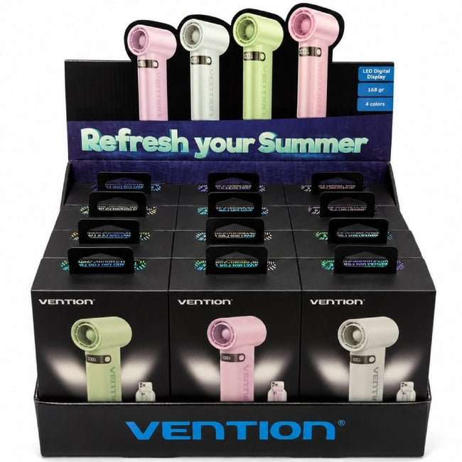 Pack 12 Ventiladores de Mano Vention PBE-PACK2/ 100 velocidades Hover Image