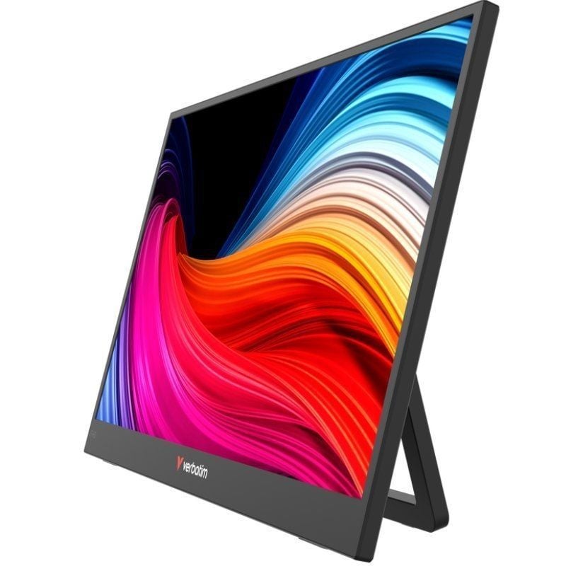 Monitor Portátil Verbatim Non-Touch Light 15.6"/ Full HD/ Multimedia/ Negro