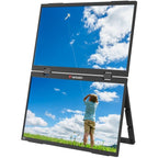 Monitor Portátil Táctil Verbatim Duo Essentials 15.6" + 15.6"/ Full HD/ Multimedia/ Negro
