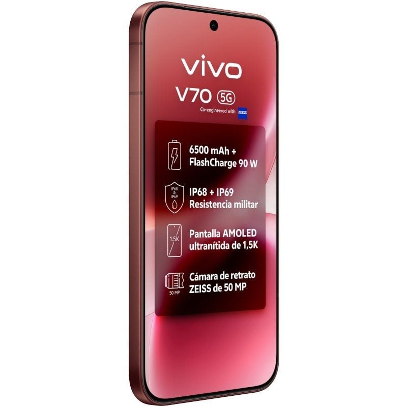 Smartphone Vivo V70 8GB/ 512GB/ 6.59"/ 5G/ Marrón