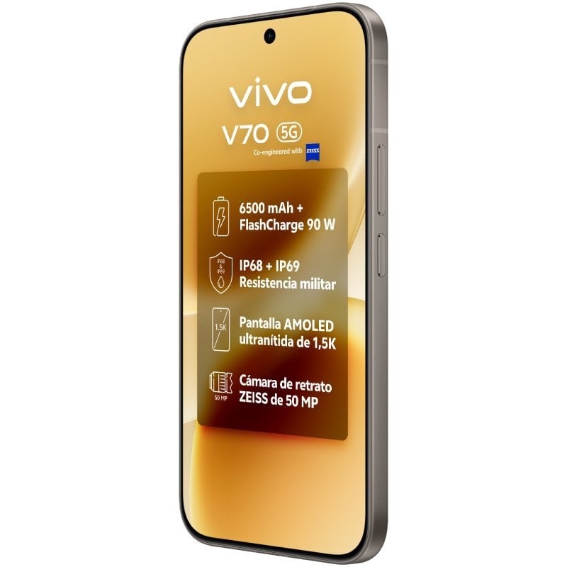 Smartphone Vivo V70 8GB/ 512GB/ 6.59"/ 5G/ Gris