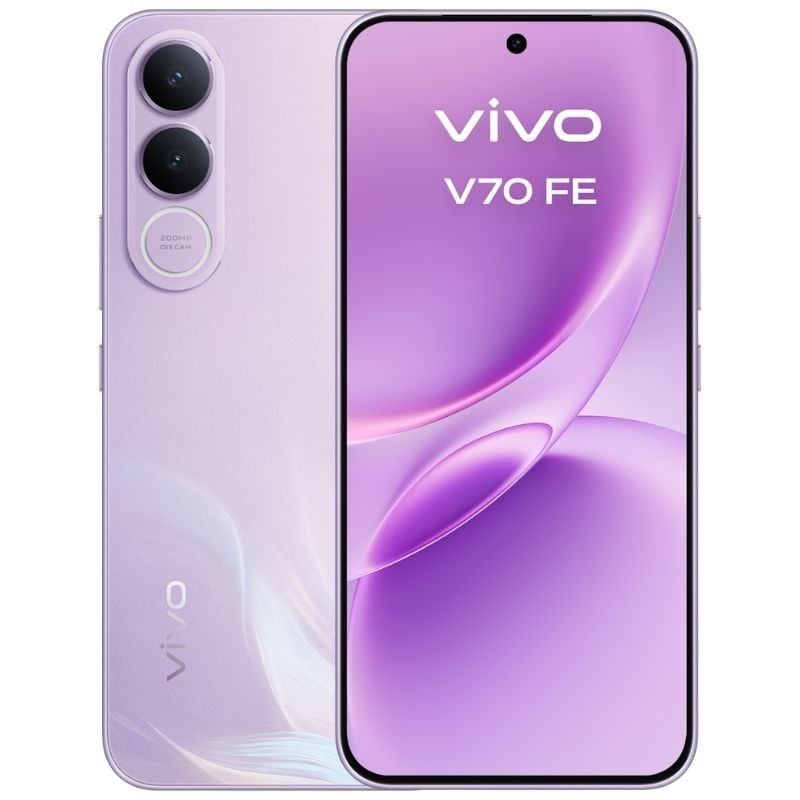 Smartphone Vivo V70 FE 8GB/ 256GB/ 6.83"/ 5G/ Púrpura/ Incluye Cargador + Auriculares