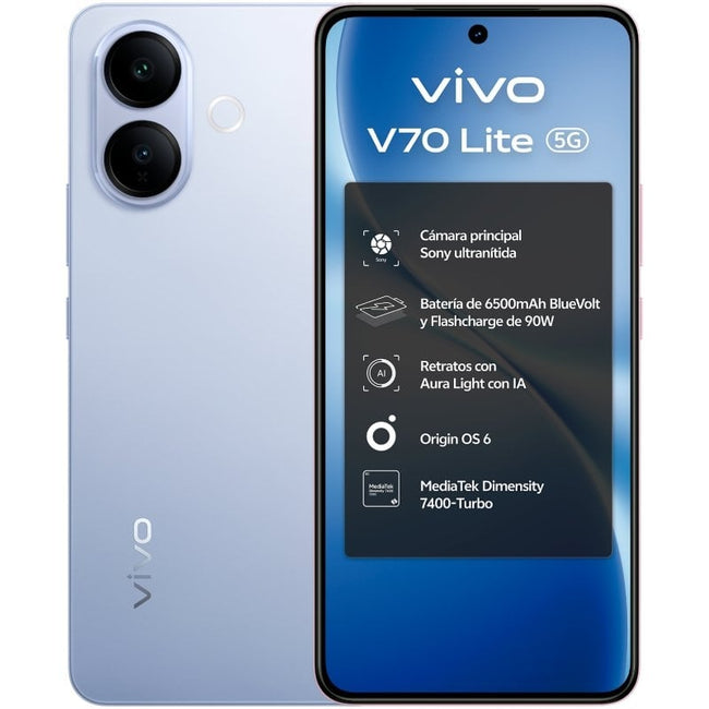 Smartphone Vivo V70 Lite 6GB/ 256GB/ 6.77"/ 5G/ Azul Hover Image