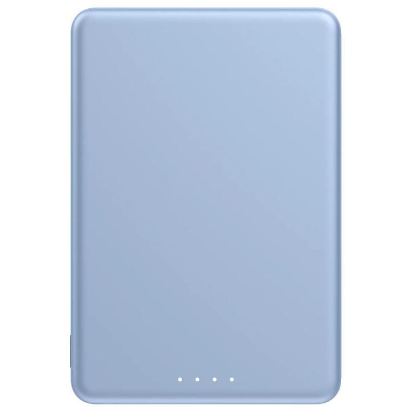 Powerbank 5000mAh Xiaomi Super Slim Magnetic Power Bank 5000/ Wireless/ Azul/ Incluye Cable USB Tipo-C