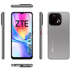 Smartphone ZTE Blade A35E 2GB/ 64GB/ 6.52"/ Gris Oscuro