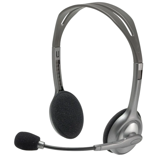 Auricular de Diadema Logitech H110 Plata Hover Image