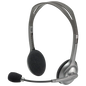 Auricular de Diadema Logitech H110 Plata