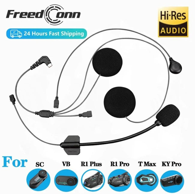 FreedConn D6 Hi Res - Auriculares para Intercomunicador Hover Image