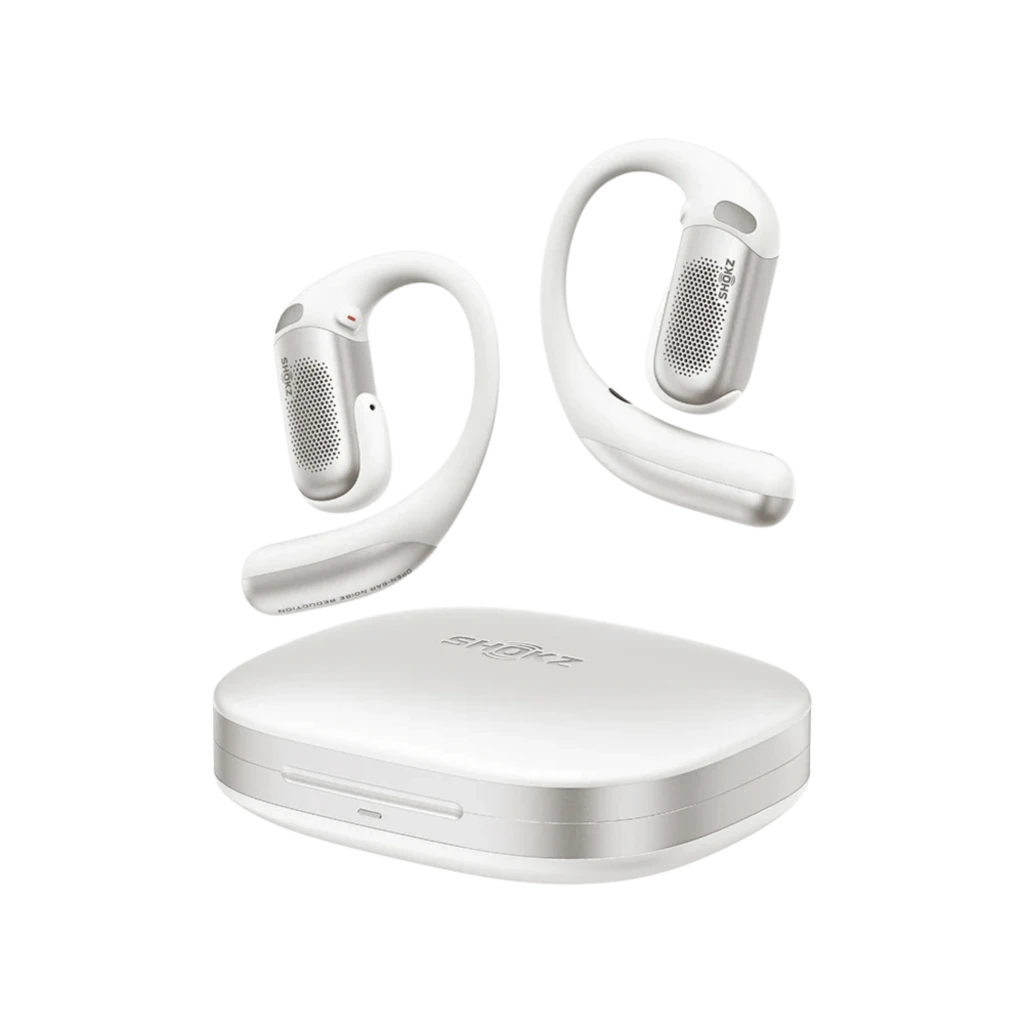 Auriculares Shokz OpenFit Pro Blanco Open-Ear Bluetooth 5.3 12h (50h con estuche)
