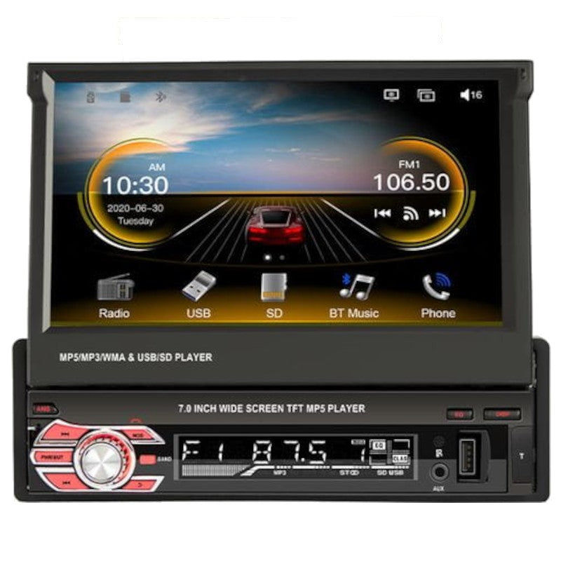 Autoradio 1 DIN SWM 9601C-S 7 pulgadas Bluetooth/Mirror Link/ Carplay/USB/Negro