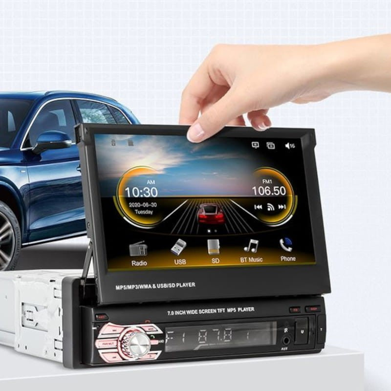 Autoradio 1 DIN SWM 9601C-S 7 pulgadas Bluetooth/Mirror Link/ Carplay/USB/Negro
