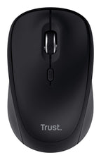 MOUSE TRUST WIRELESS Y BLUETOOTH YVI+ NEGRO 1600DPI AJUSTABLE 3 BOTONES 3 DISPOSITIVOS