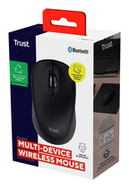 MOUSE TRUST WIRELESS Y BLUETOOTH YVI+ NEGRO 1600DPI AJUSTABLE 3 BOTONES 3 DISPOSITIVOS