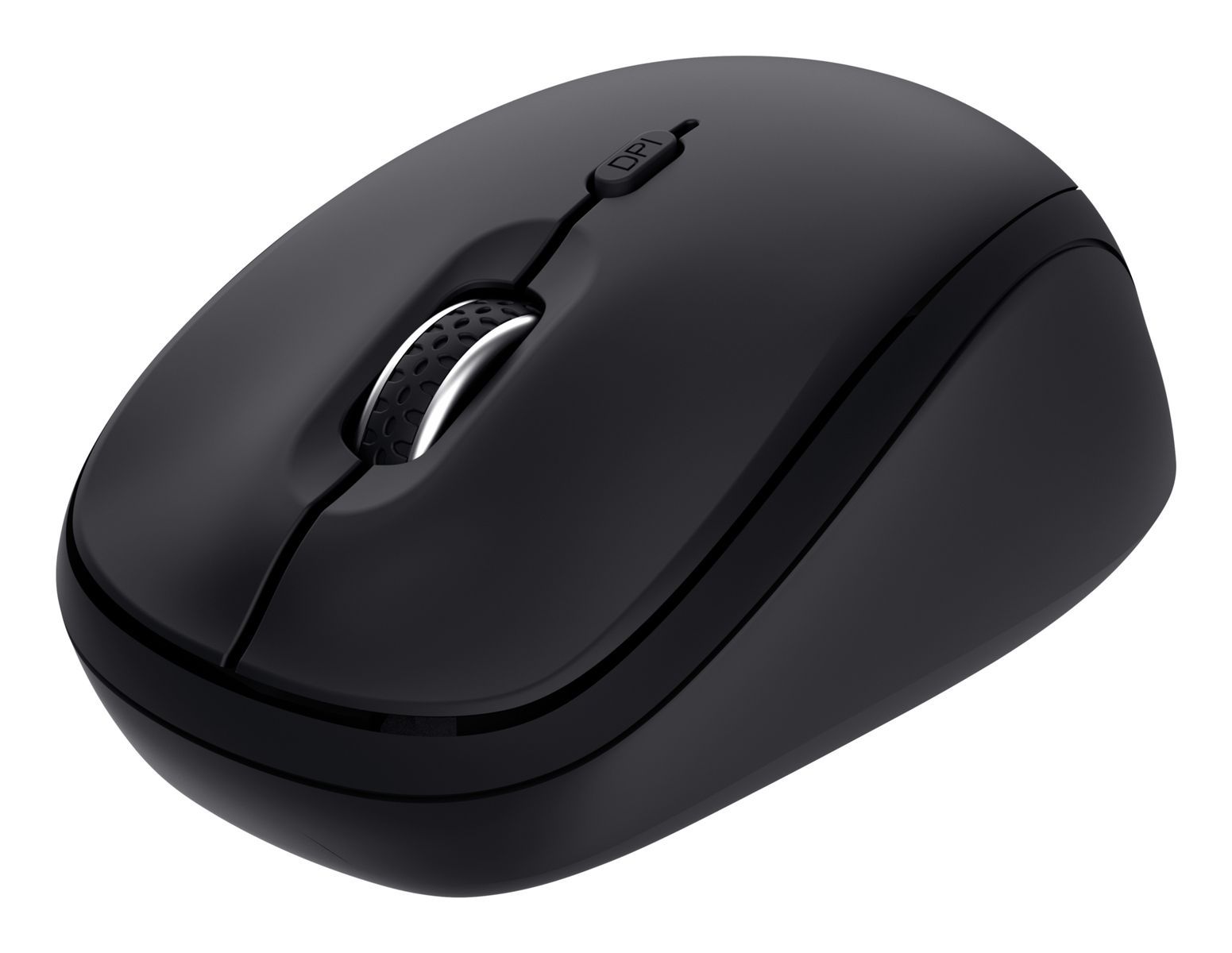 MOUSE TRUST WIRELESS Y BLUETOOTH YVI+ NEGRO 1600DPI AJUSTABLE 3 BOTONES 3 DISPOSITIVOS
