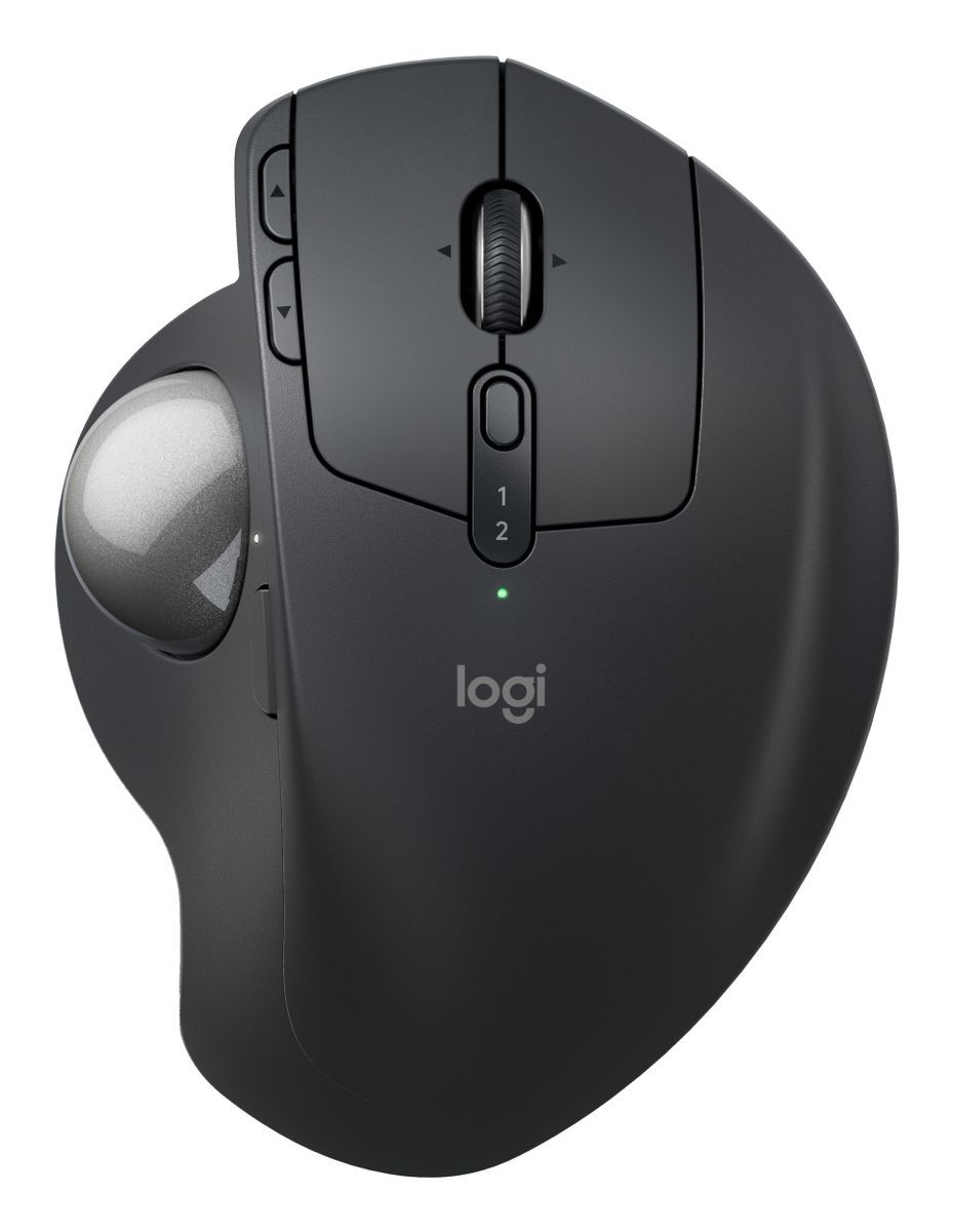 Mouse Logitech Wireless Mx Ergo S Trackball Inclinable Clics Silenciosos 2000 Dpi Usb-c Grafito