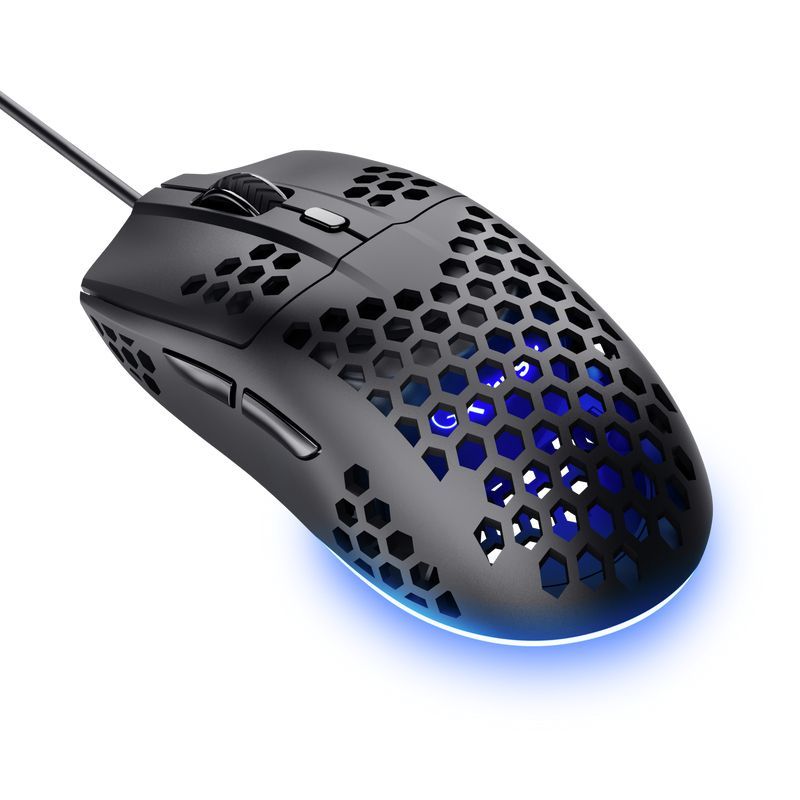 Mouse Trust Gxt928 Helox Usb Ultraligero Gaming Color Negro