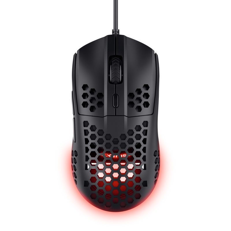 Mouse Trust Gxt928 Helox Usb Ultraligero Gaming Color Negro