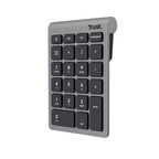 Teclado Numerico Trust Xalas Silver Wireless 22 Teclas 25709 Receptor Micro Usb