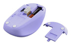 Mouse Trust Wireless Y Bluetooth Yvi+ Lila 1600dpi Ajustable 3 Botones 3 Dispositivos