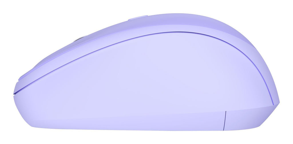 Mouse Trust Wireless Y Bluetooth Yvi+ Lila 1600dpi Ajustable 3 Botones 3 Dispositivos