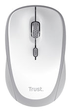 MOUSE TRUST WIRELESS Y BLUETOOTH YVI+ BLANCO 1600DPI AJUSTABLE 3 BOTONES 3 DISPOSITIVOS
