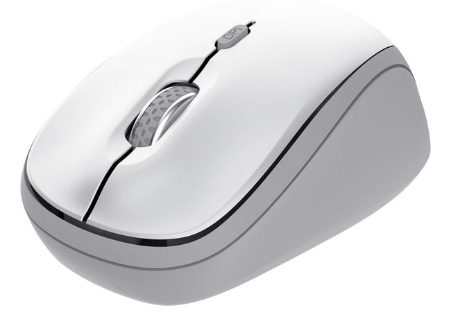 MOUSE TRUST WIRELESS Y BLUETOOTH YVI+ BLANCO 1600DPI AJUSTABLE 3 BOTONES 3 DISPOSITIVOS Main Image